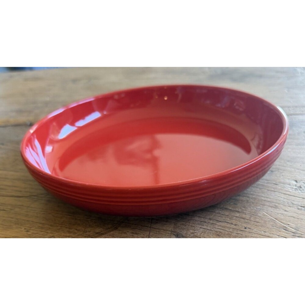 Le Creuset Stoneware Set of 4 8.5 " 1 qt San Francisco Pasta Bowls Cerise NEW - Picture 4 of 8